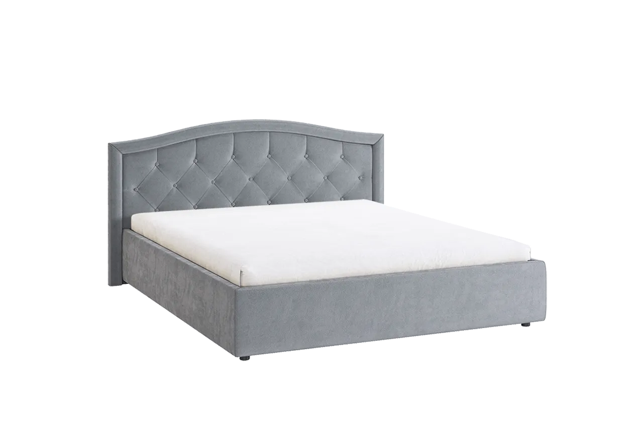 Кровать с основанием Верона 2 160х200 см (оникс (велюр))
