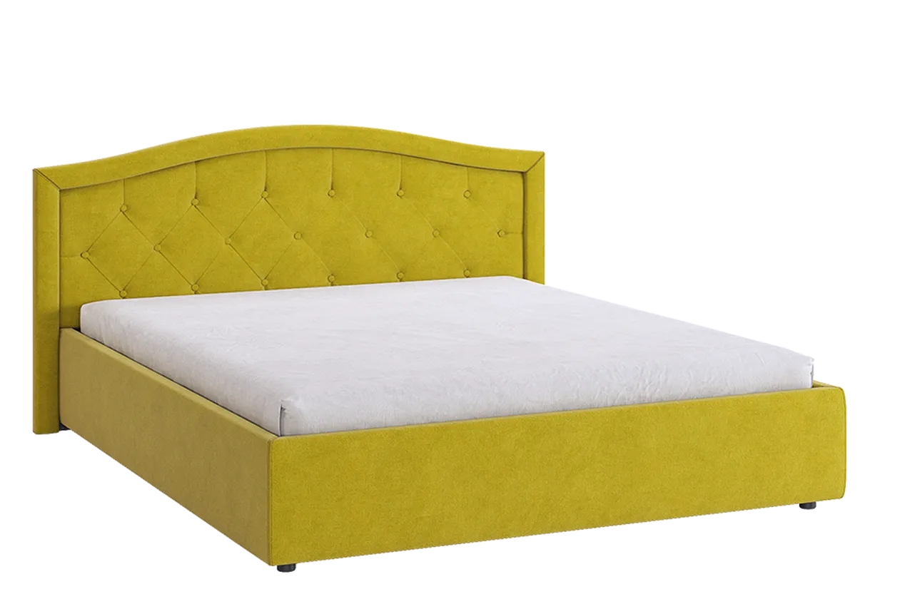 Кровать с основанием Верона 2 160х200 см (янтарь (велюр))