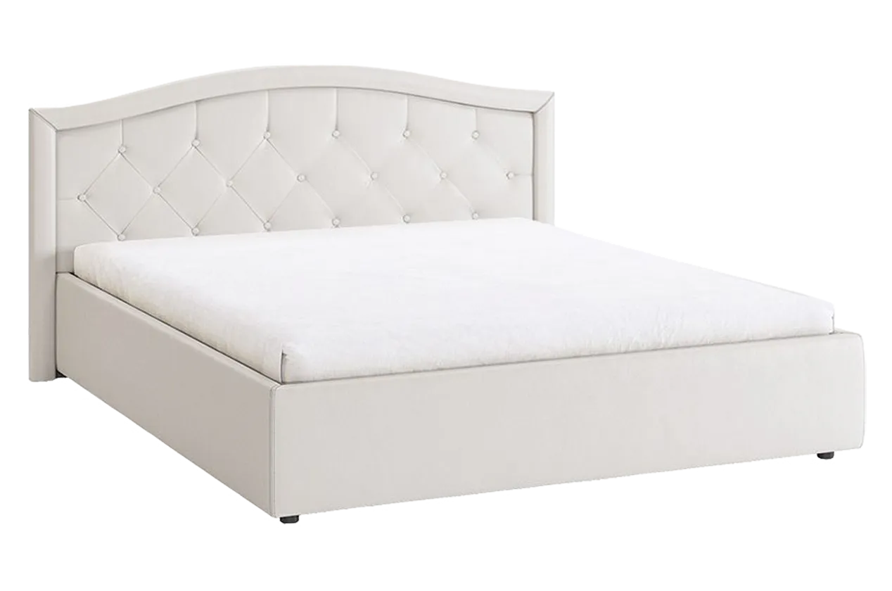Кровать с подъемным механизмом Верона 160х200 см (белый (экокожа))