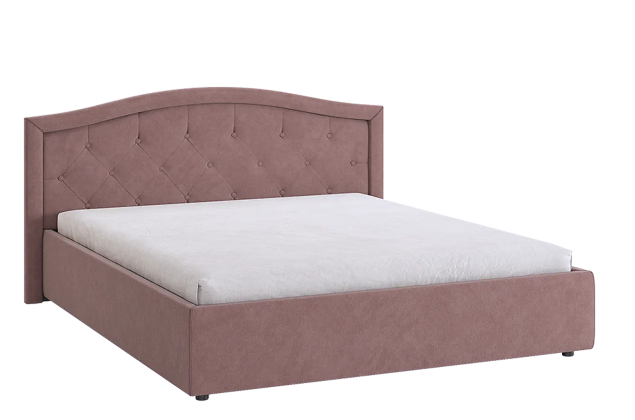 Кровать с основанием Верона 2 160х200 см (пудра (велюр))
